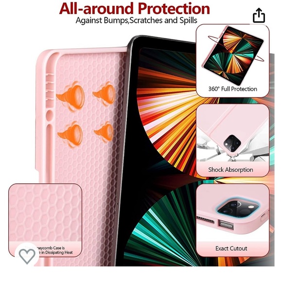 iPad 12.9 pro case. Case with wireless keyboard included. - Picture 1 of 9